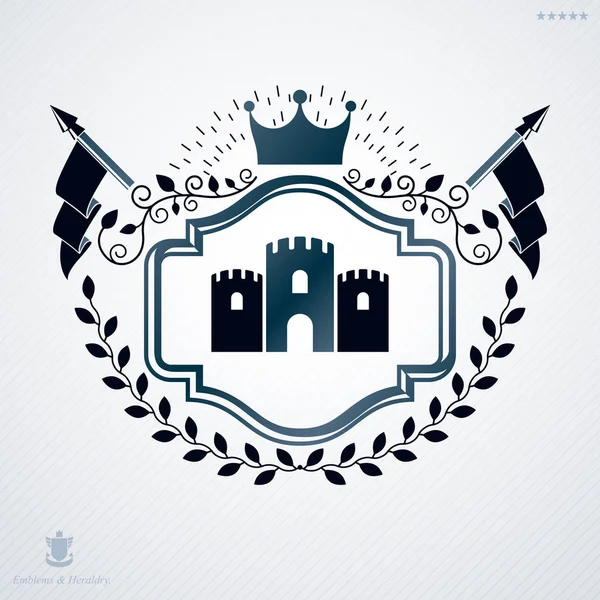 Hanedan vintage amblem tasarımı