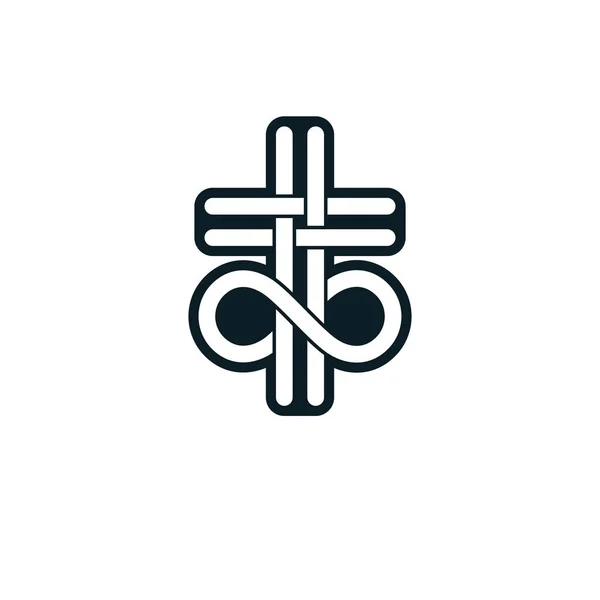 Бессмертный логотип Бога — стоковый вектор