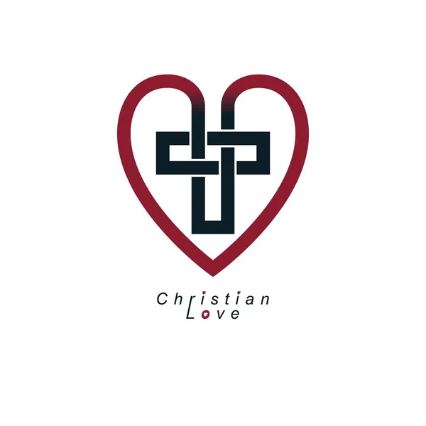 Крістіан любов логотип — стоковий вектор