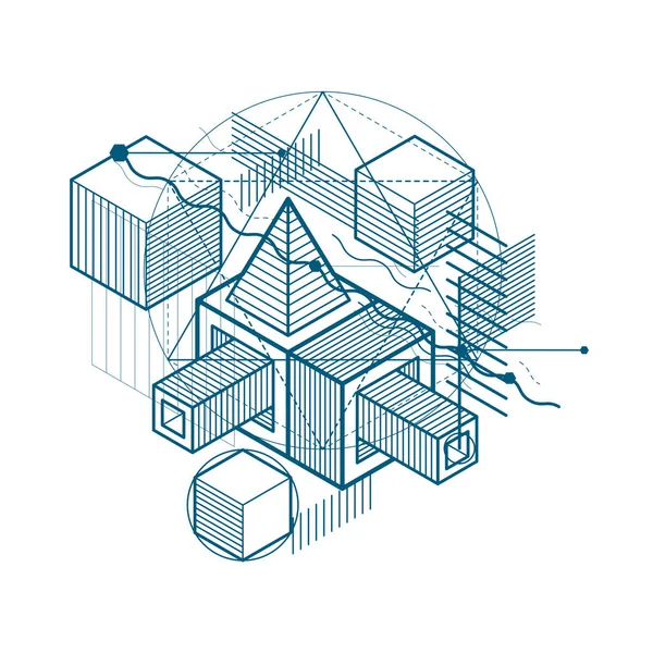 Soyut üç boyutlu şekil