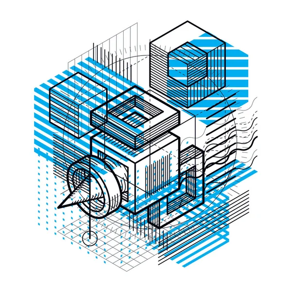 Forma geométrica abstracta — Archivo Imágenes Vectoriales