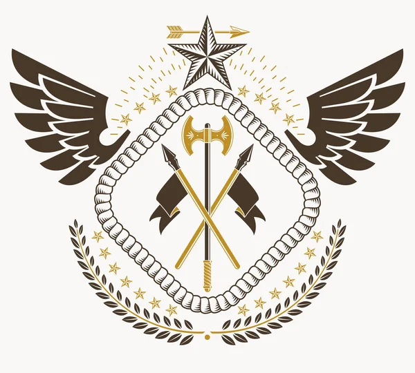 Vintage heraldic emblem — Stock Vector