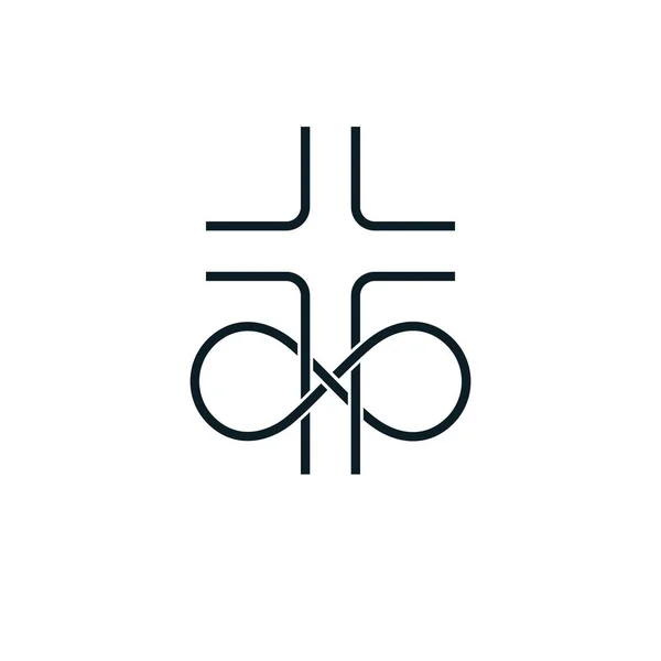 Immortal God conceptual logo — Stock Vector