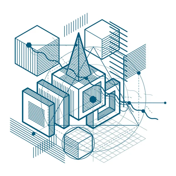 Forma geométrica abstrata — Vetor de Stock