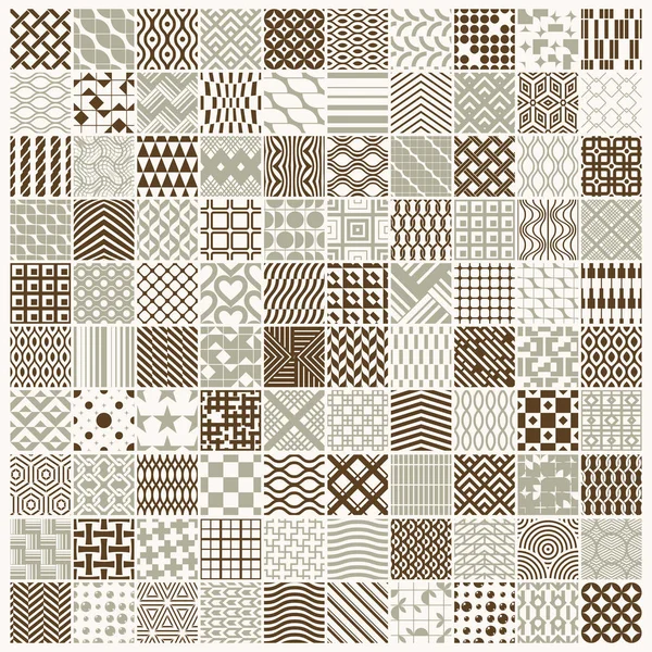 Samling av abstrakta sömlösa mönster — Stock vektor