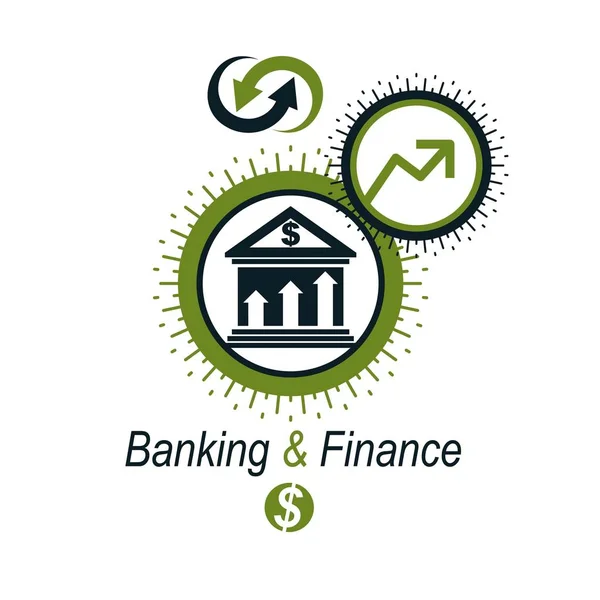 Banking and Finance conceptual logo — Stock Vector