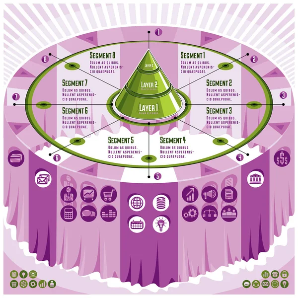 ความคิดสร้างสรรค์ของ infographics — ภาพเวกเตอร์สต็อก