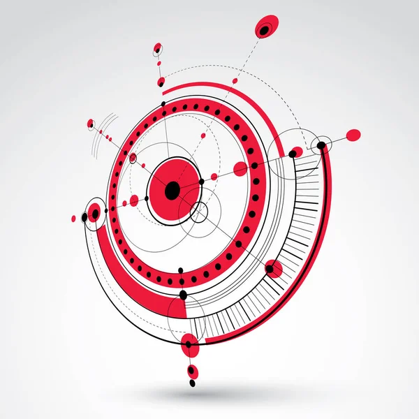 Driedimensionale mechanische regeling — Stockvector