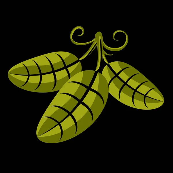 Icono de hojas verdes — Archivo Imágenes Vectoriales