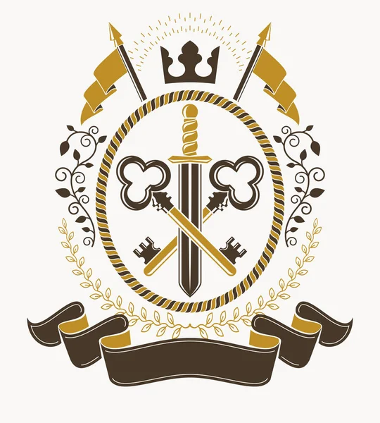 Heraldisches Wappentier — Stockvektor