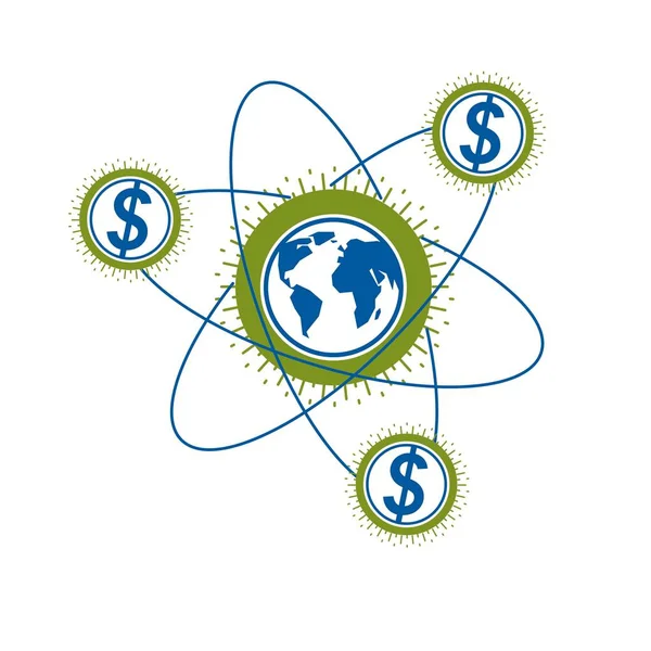 Global Business banner — Stock Vector