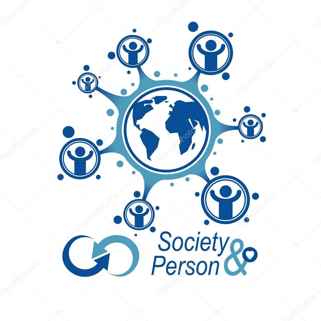 Society and Person concept banner