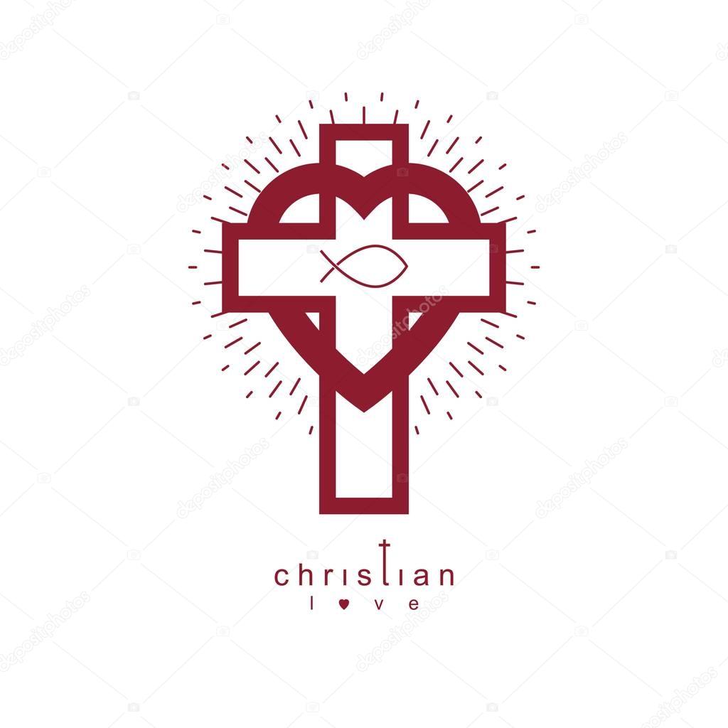 Christian Love conceptual logo