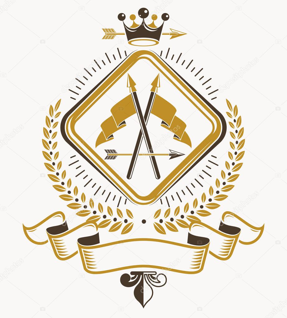 Vintage heraldic emblem