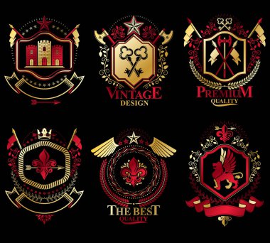 Hanedan dekoratif arması topluluğu