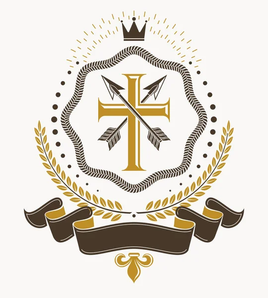 Vintage heraldische embleem — Stockvector