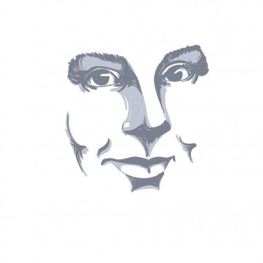 bir kızın yüzü çizilmiş resmi 