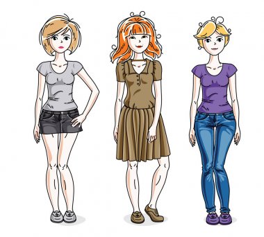 mutlu genç kadınlar