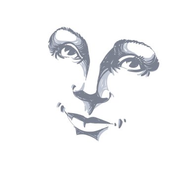 Çizilmiş kadın yüzü