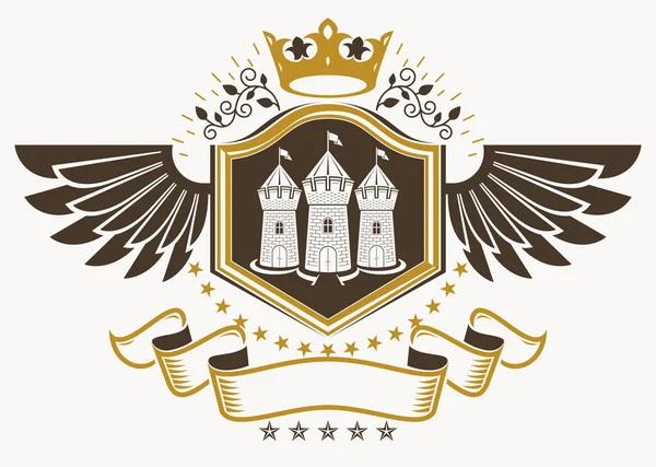 Vintage szablon heraldyczne — Wektor stockowy