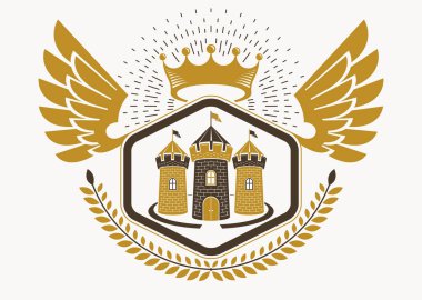 Kartal kanatları ile yapılmış şık amblemi