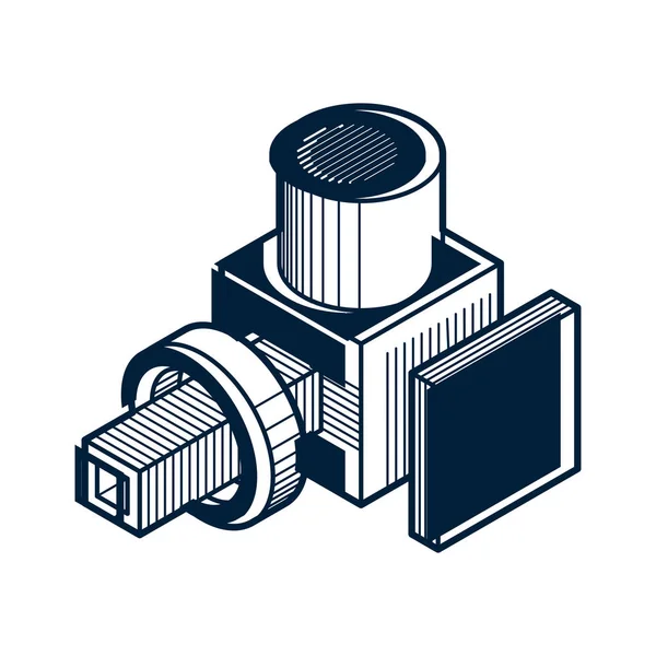 Ingeniería forma industrial — Archivo Imágenes Vectoriales