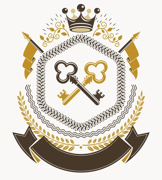 Heraldikai címer — Stock Vector