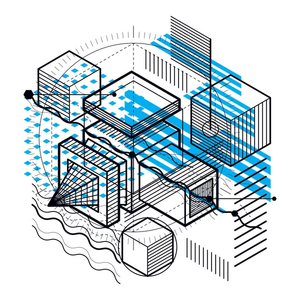 Ingeniería forma industrial — Vector de stock