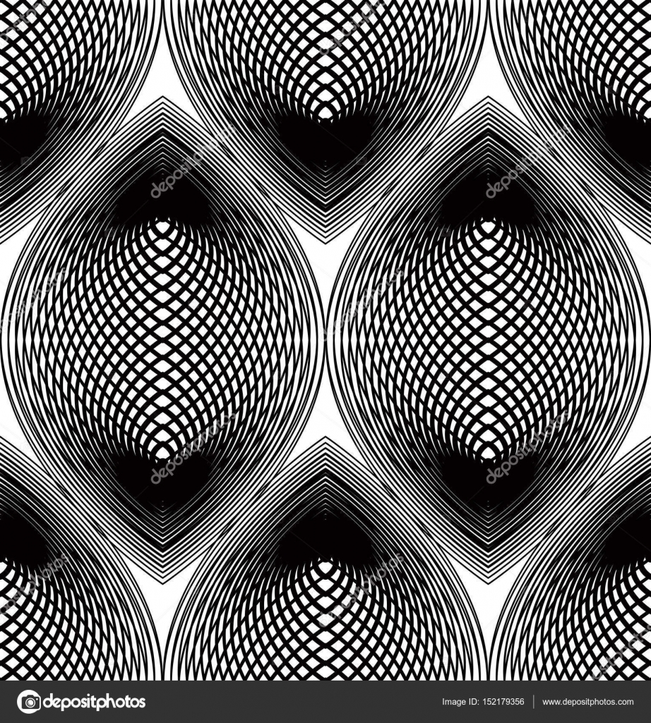  Design  motif d ondulation  monochrome sans couture  Image 