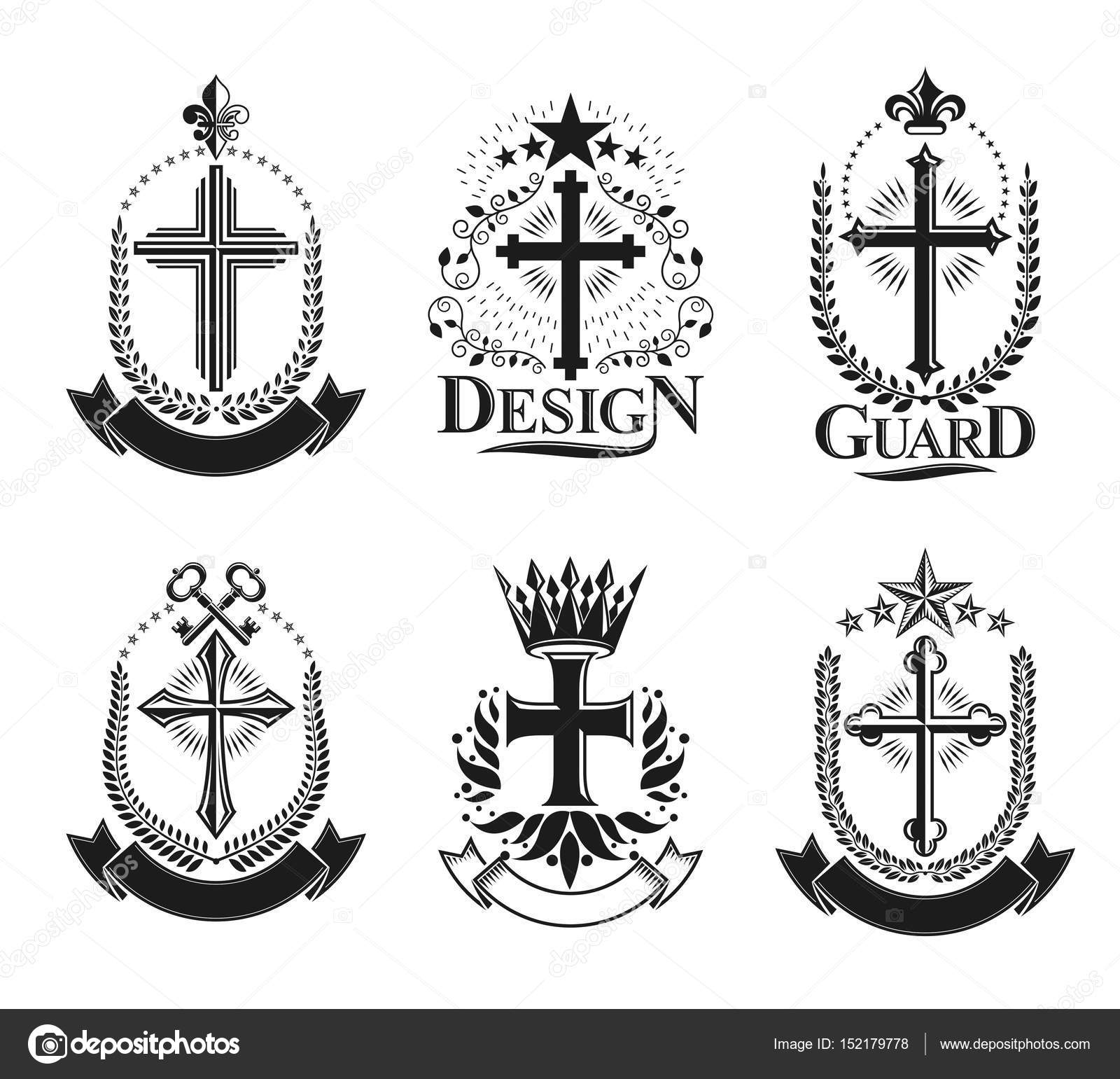 Wappen dekorative Logos — Stockvektor © Ostapiusangelp #152179778