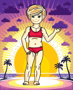 Şirin küçük kız.