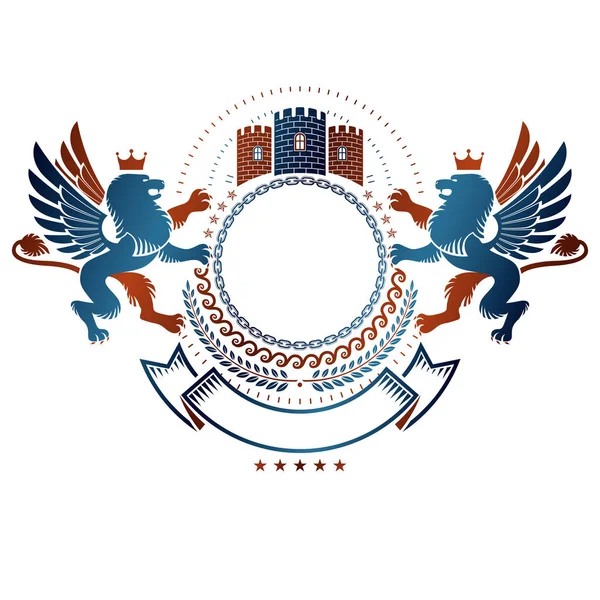 Graphic vintage emblem — Stock Vector
