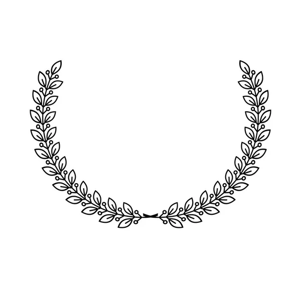 Эмблема Лорел Венок . — стоковый вектор