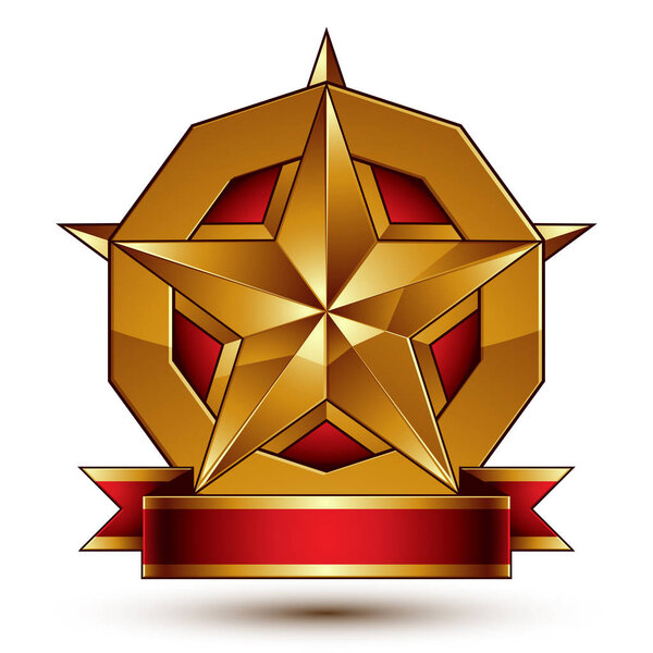 Heraldic golden symbol 