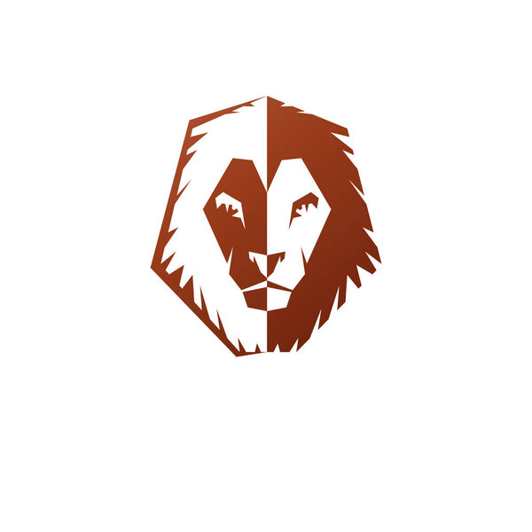 Brave Lion King face emblem 