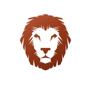 Aslan yüz hanedan hayvan öğesi.