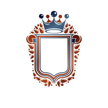 Boş hanedan arması dekoratif amblemi