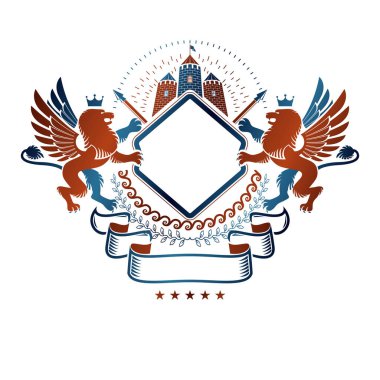 Grafik vintage amblemi 