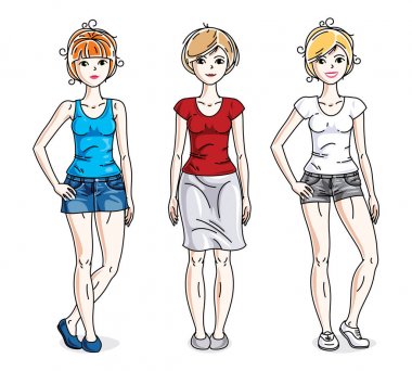 Mutlu genç bayanlara 