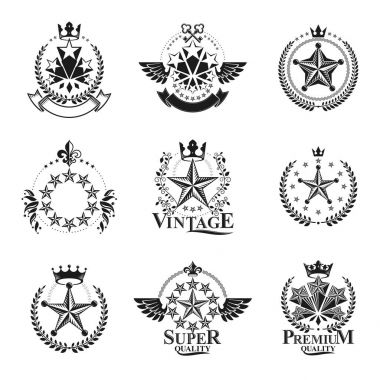 Hanedan arması dekoratif logolar