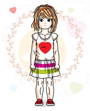 Güzel küçük kız. 