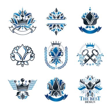 Hanedan arması dekoratif logolar