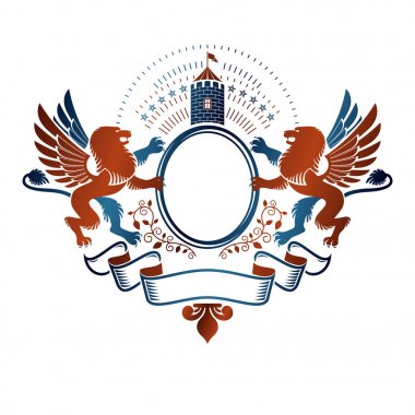 Hanedan arması dekoratif logosu 