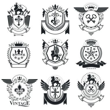 Hanedan dekoratif arması topluluğu