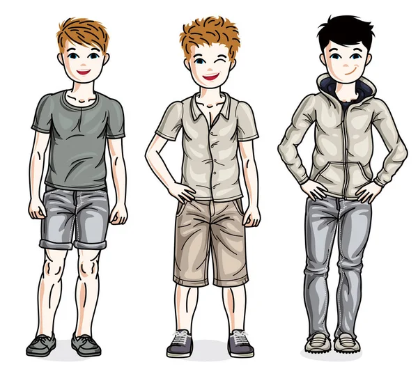 Мальчики-подростки — стоковый вектор