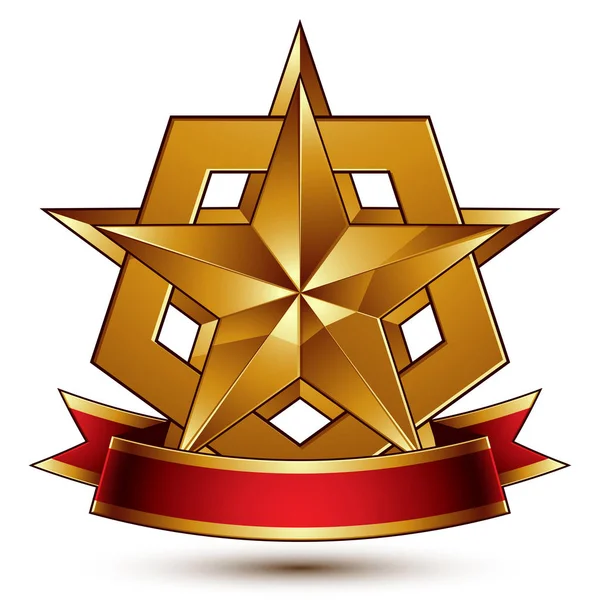 Heraldische gouden symbool — Stockvector