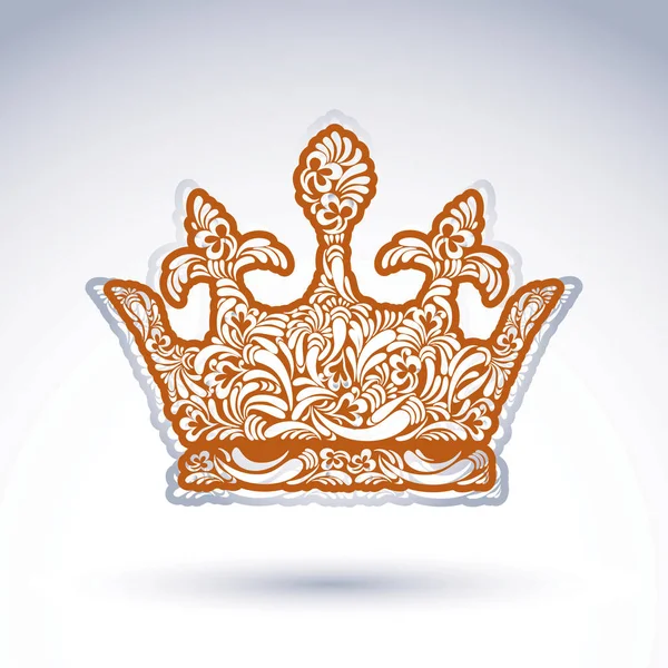 Цветочная декоративная корона — стоковый вектор