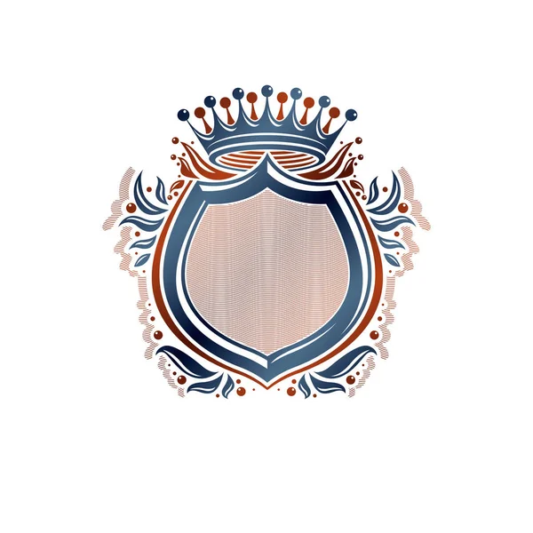 Emblème vintage vierge avec espace de copie — Image vectorielle