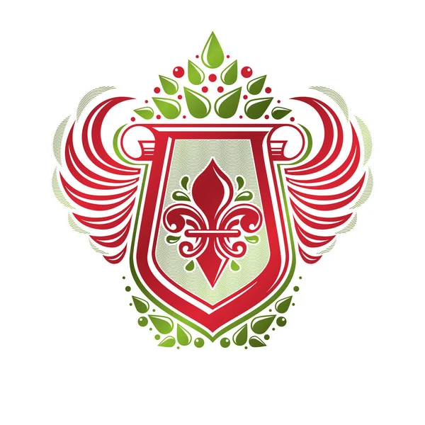 Emblema heráldico vintage — Vector de stock