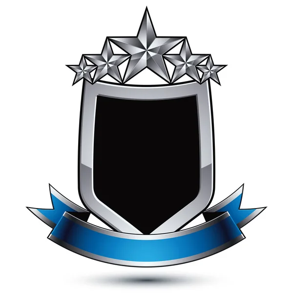 Black heraldic security element — Stock Vector